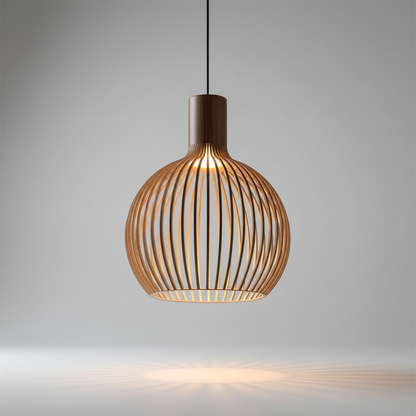 Handgefertigte Holz Hängelampe - Rusticore