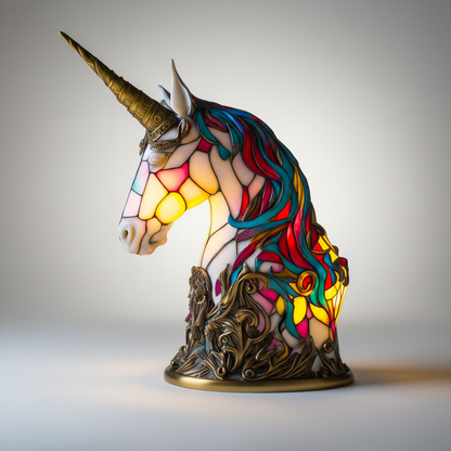 Handgefertigte Mosaiklampe Tierkopf - GleamPaw