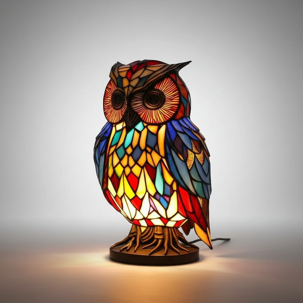 Handgefertigte Mosaiklampe Tierkopf - GleamPaw