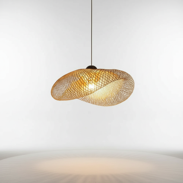 Handgeweven Rattan Hanglamp - WeaveLight