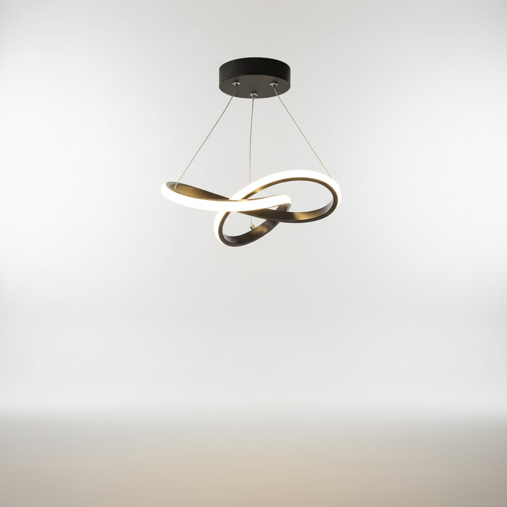 Hängende Wellenförmige Lampe - HaloWeave