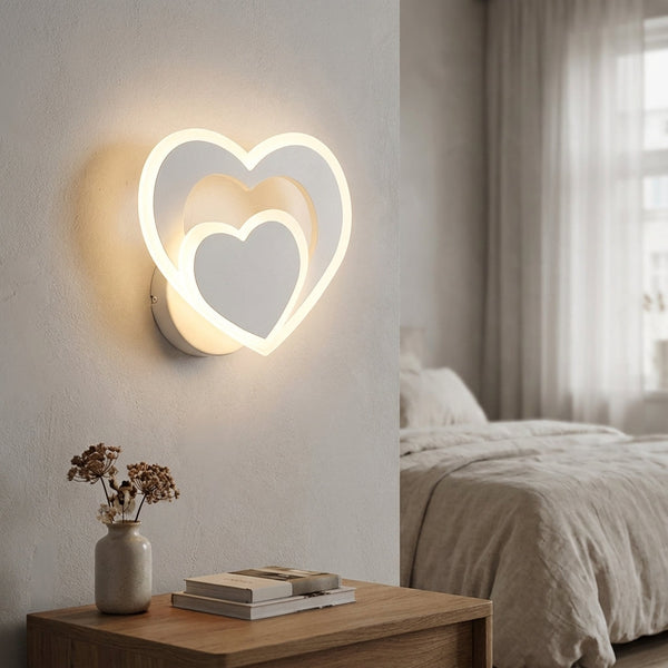 Hartvormige LED Muurverlichting - GleamHeart