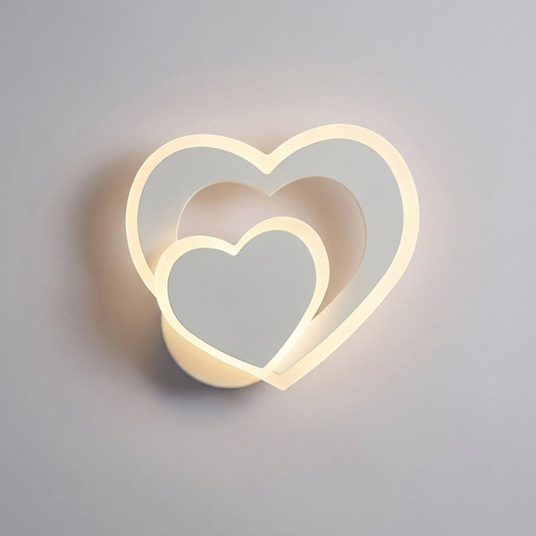 Hartvormige LED Muurverlichting - GleamHeart