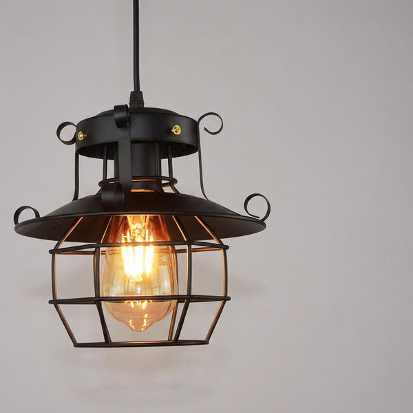 Industriële plafondhanglamp - Rustelle