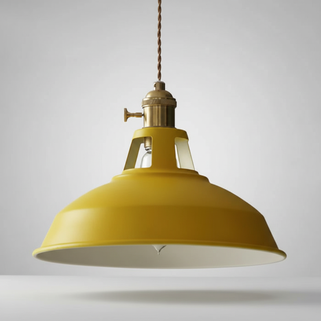 Industrielle Metall Hängelampe - IndustroGlow