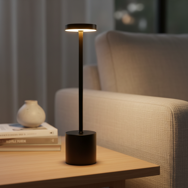 Draadloze LED Tafellamp Van Metaal - Glowara