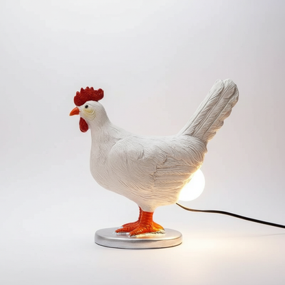 Keramik Hühnerfigur Leuchte - CluckLite