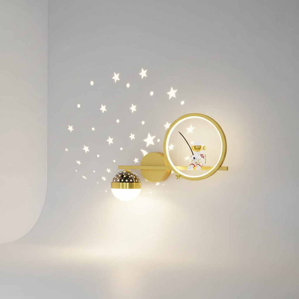 Kinderzimmer Wandleuchte Aus Metall - StarSphere