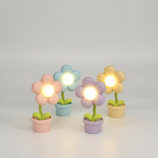 Kleine kunststof tafellamp - DaisyBeam