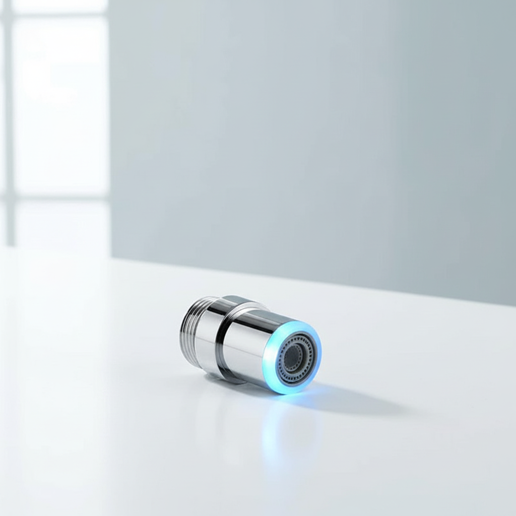 LED Wasserhahnaufsatz Chrom - AquaLume