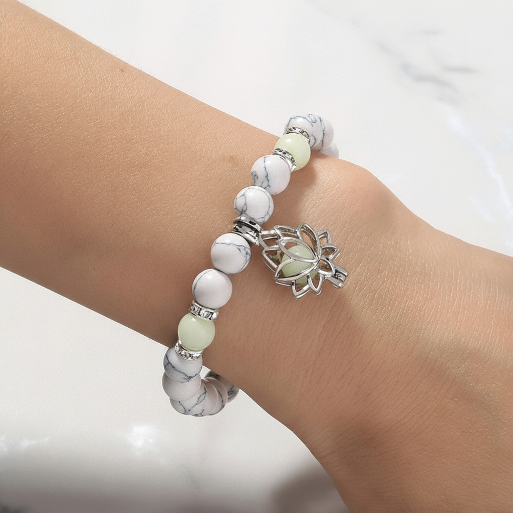 Leuchtendes Perlenarmband - GlowLotus