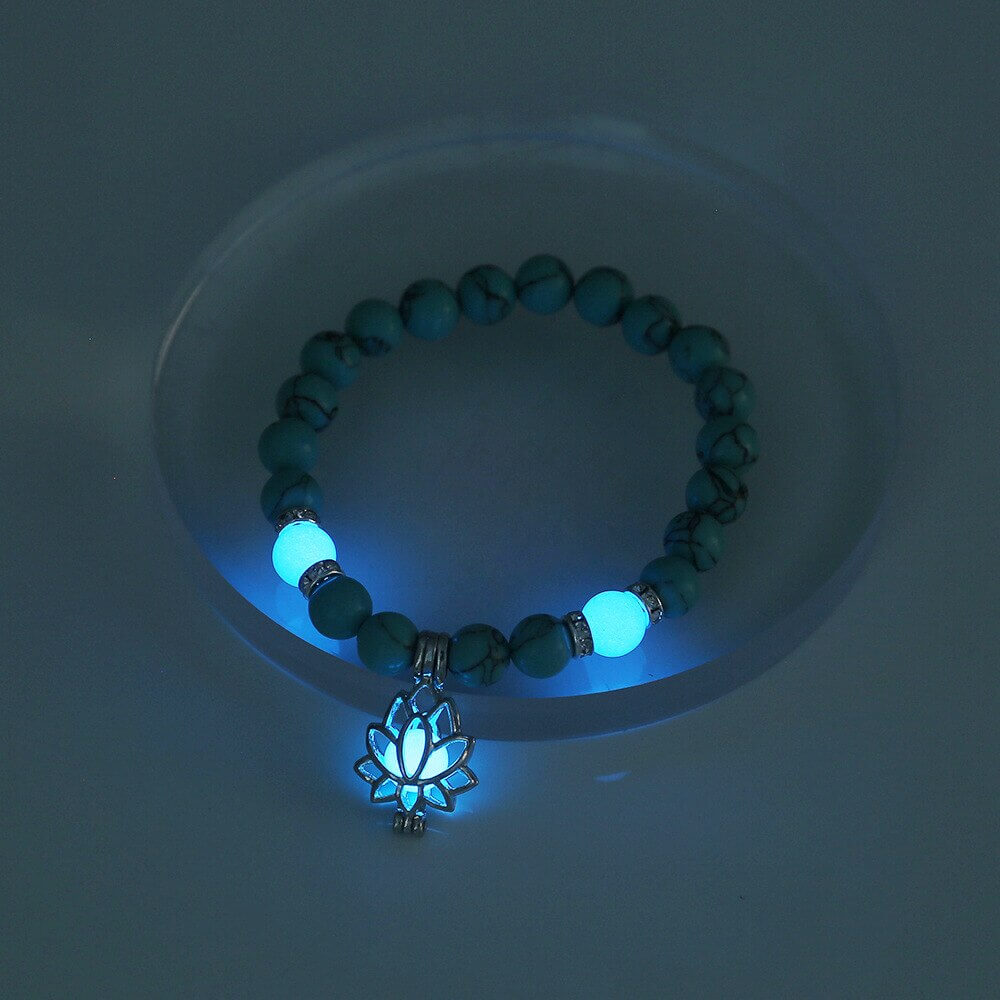 Leuchtendes Perlenarmband - GlowLotus