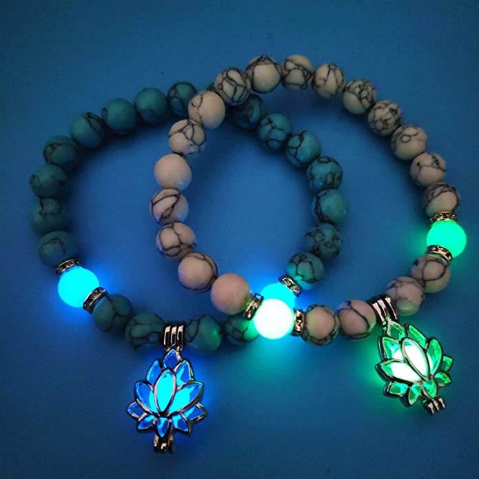 Leuchtendes Perlenarmband - GlowLotus