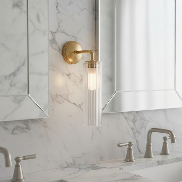 Massieve Messing Wandlamp - GleamHorn