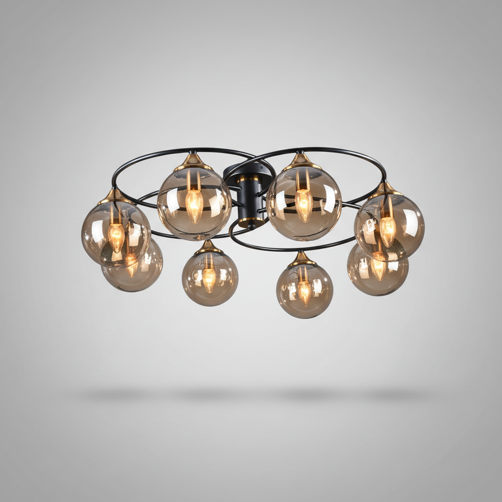 Mehrflammige Glasleuchte - HaloGlint