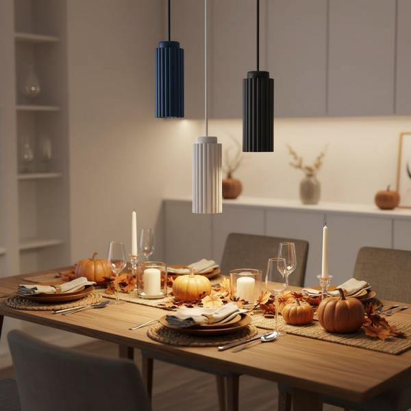 Metaal-glas hanglamp - GlanzFjord