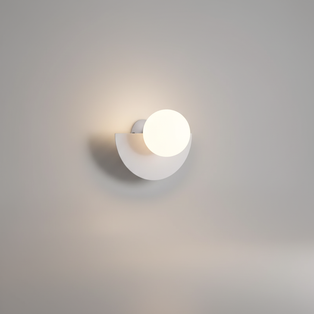 Metall Halbmond Wandlampe - HalbGlow