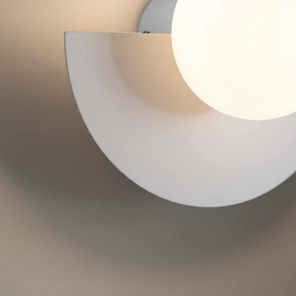 Metall Halbmond Wandlampe - HalbGlow