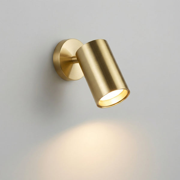 Minimalistische cilindervormige wandlamp – NoirLume