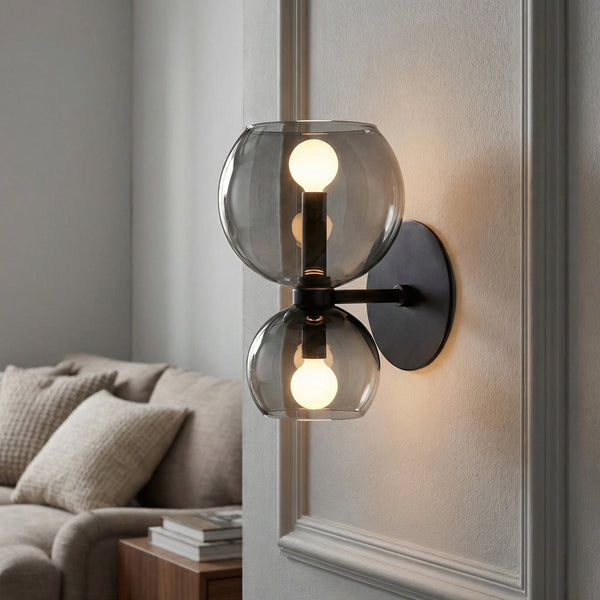 Minimalistische tweelichts-wandlamp - Glowetta