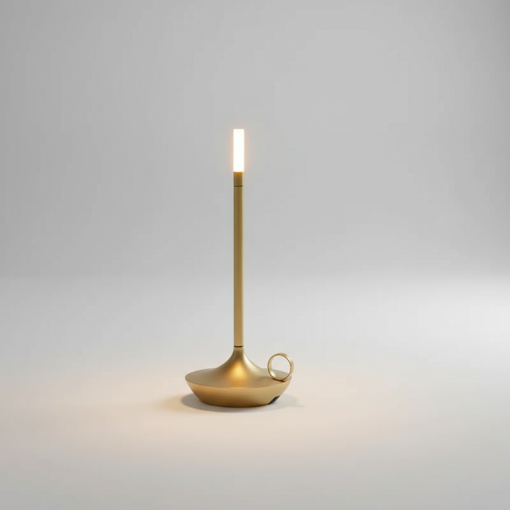 Minimalistische Tischlampe Aluminium - Lightara