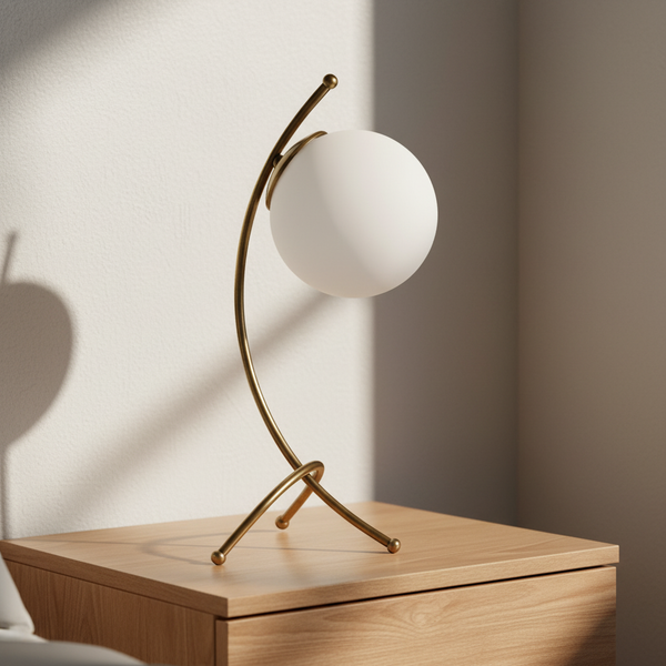 Minimalistische Tafellamp Metalen Frame - Sphereon