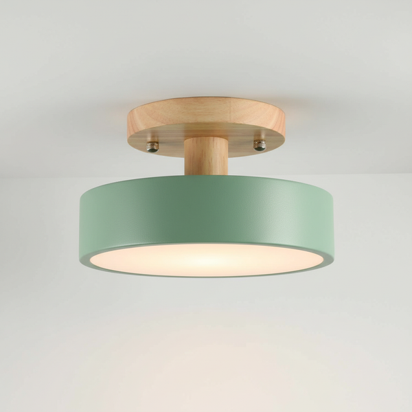 Minimalistisch vlak plafondlampmodel - Woodluma