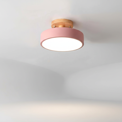 Minimalistisches Flaches Deckenleuchtenmodell - Woodluma