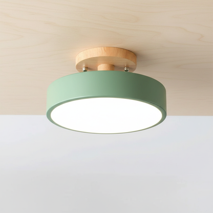 Minimalistisches Flaches Deckenleuchtenmodell - Woodluma