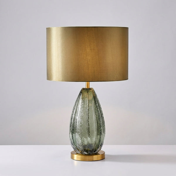 Moderne tafellamp met glazen voet - Luminarex