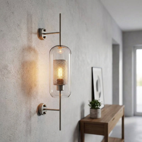 Moderne glazen wandlamp - Glasierra
