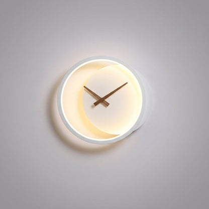 Modern LED Wall Clock Fixture - Glowchron