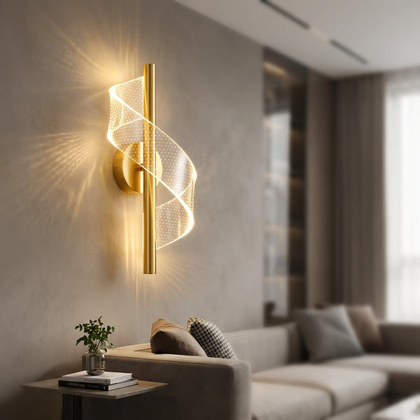 Moderne spiraalvormige wandlamp - Virello