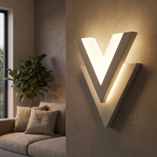 Moderne V-vormige wandlamp – Velanox