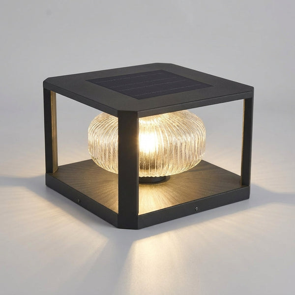 Moderne Cube Post Licht - Solaraeon