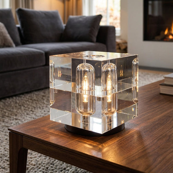 Moderne Kubus Tafellamp - Crystalix