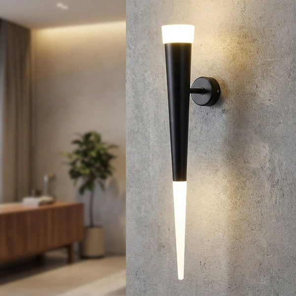 Moderne taps toelopende wandlamp - LumaTaper
