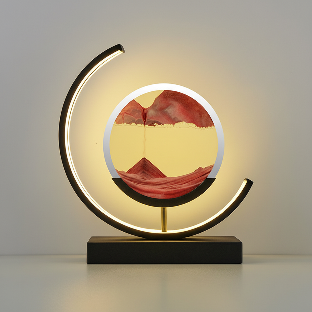 Moderne 3D Sandschalen Tischlampe - Aequora