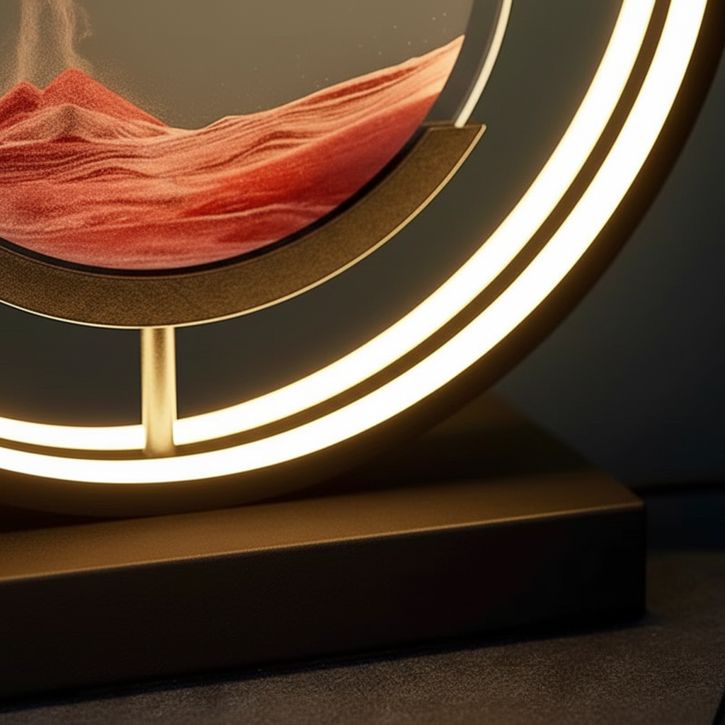 Moderne 3D Sandschalen Tischlampe - Aequora