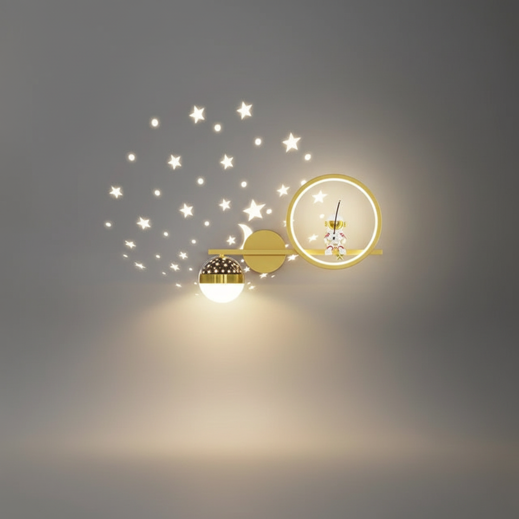 Moderne Kinderwandleuchte -  MoonPlay