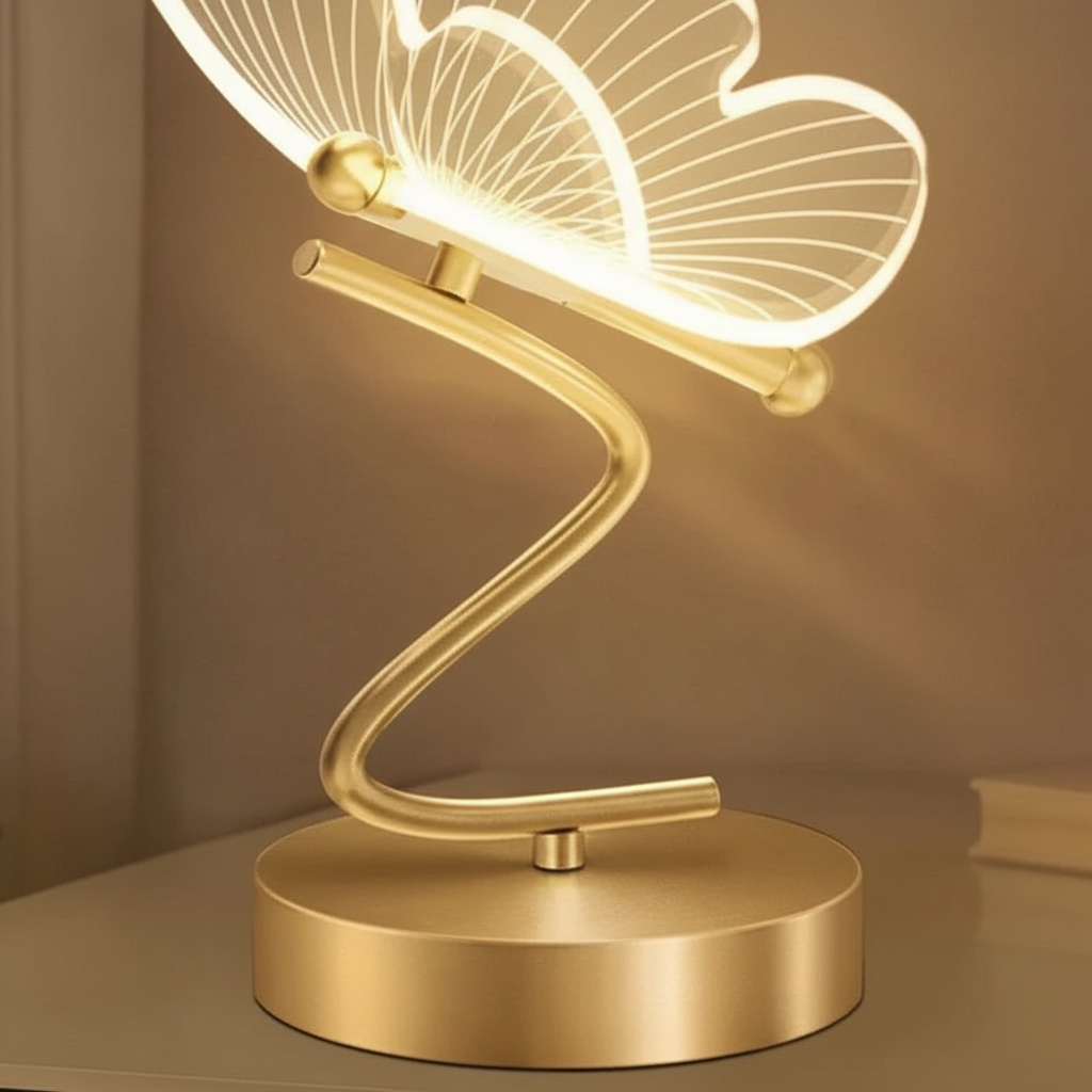 Moderne LED Tischlampe - LumiFlutter