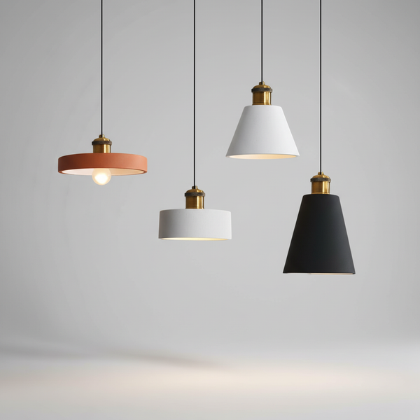 Moderne Metalen Hars Hanglamp - GlowMora