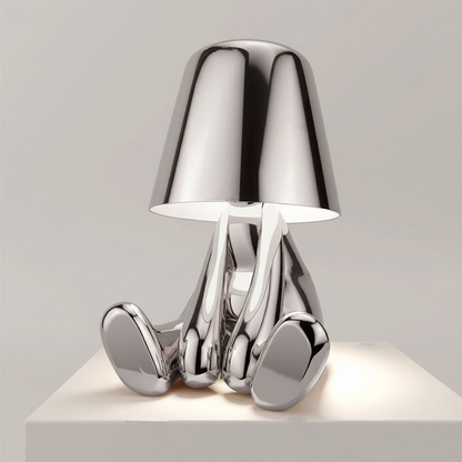 Moderne Tischlampe Metallfinish - AuraBuddy