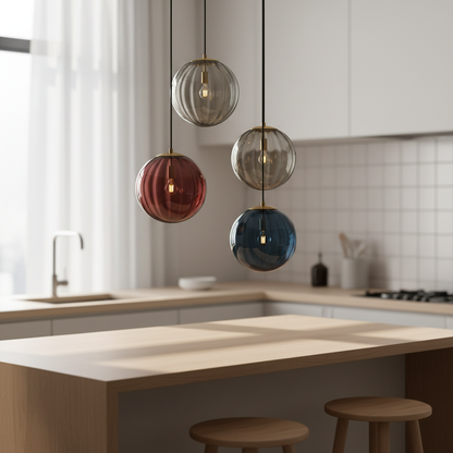 Moderne Glas Kugel Hängelampe -  LumaSphere