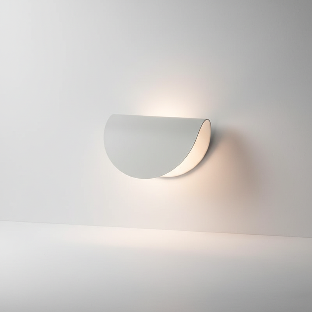 Moderne Halbrunde Wandleuchte - Glowario