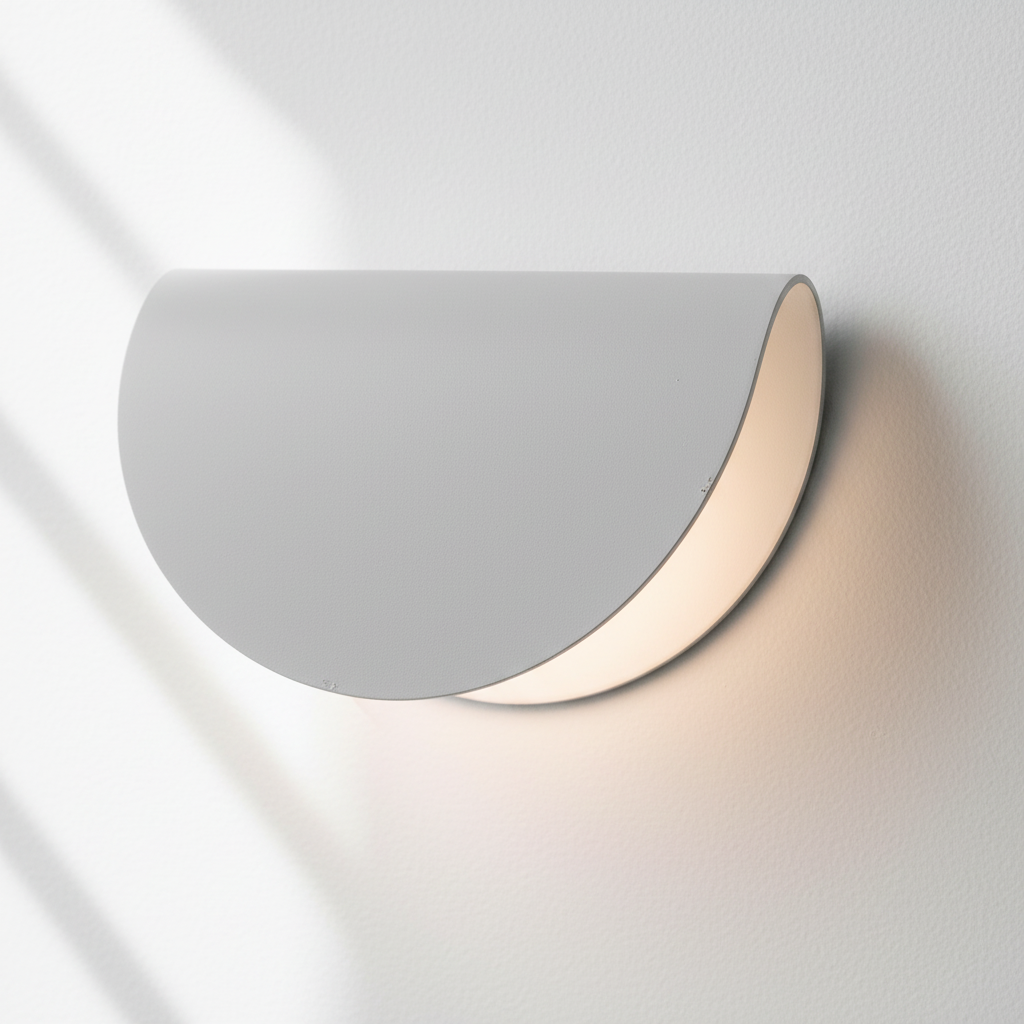 Moderne Halbrunde Wandleuchte - Glowario