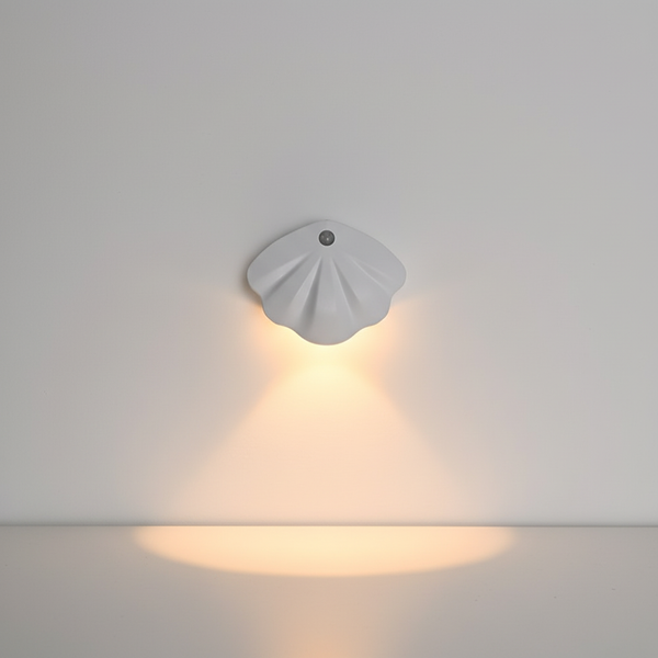 Schelpvormige Wandlamp - NightShell