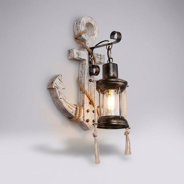Maritieme anker-wandlamp - NautiGlow