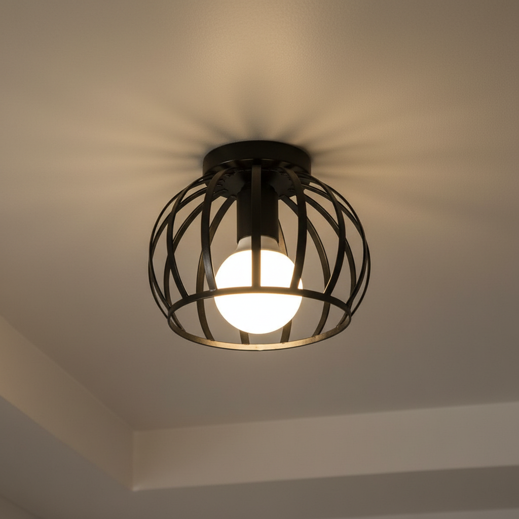 Offener Korbschirm Pendelleuchte - IronOrb