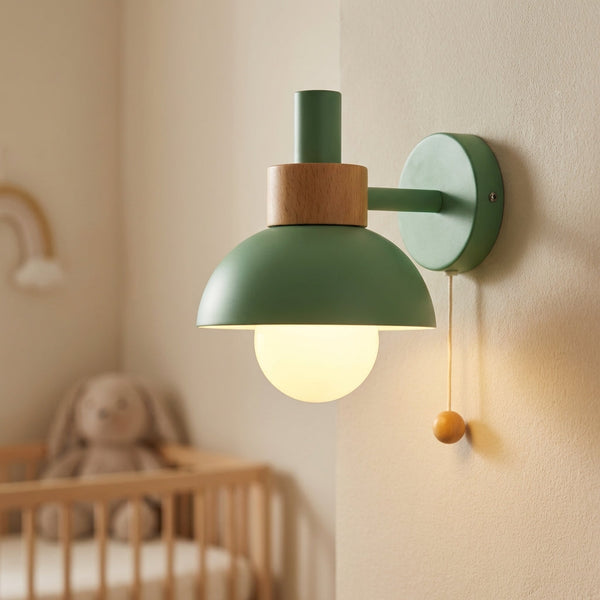 Wandlamp met pastelkleurige lampenkap - Pastelume
